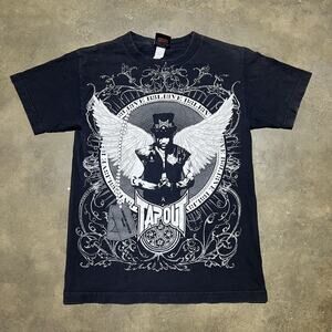 Vintage Y2k Tapout Black Grunge Punk Graphic T-Shirt